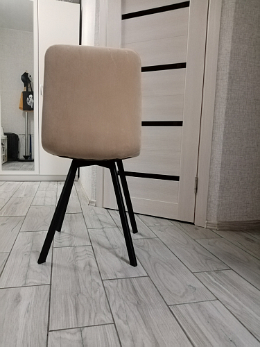 Стул на металлокаркасе Чилли К черный / зеленый фото покупателя 281