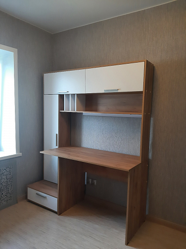 Письменный стол Лайт 03.243 дуб золотой (craft) / белый премиум фото покупателя 16