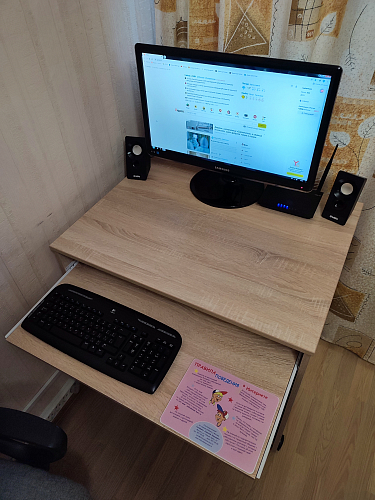 Стол компьютерный КСТ-15 Дуб сонома фото покупателя 14