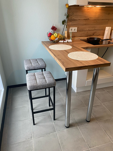 Барный стул Лофт катания минт / белый матовый фото покупателя 26