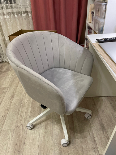 Компьютерное кресло Тибо confetti chocolate / белый фото покупателя 190