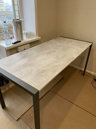 Стол Центавр дуб галифакс / черный матовый фото покупателя 88