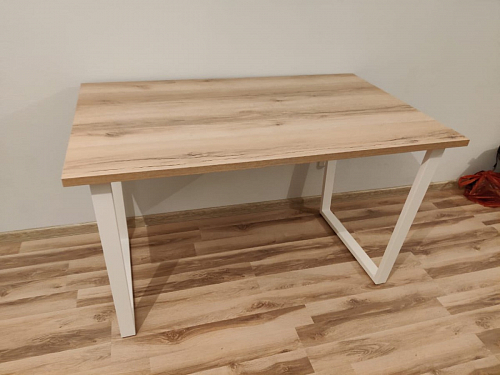 Деревянный стол Лота Лофт 120x75 дуб крафт табачный / черный матовый фото покупателя 547