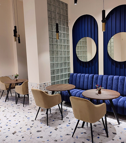 Стул на металлокаркасе Slam синий фото покупателя 1