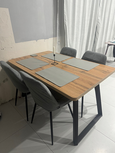 Комплект стульев Вейв 4 шт светло-серый / черный фото покупателя 208