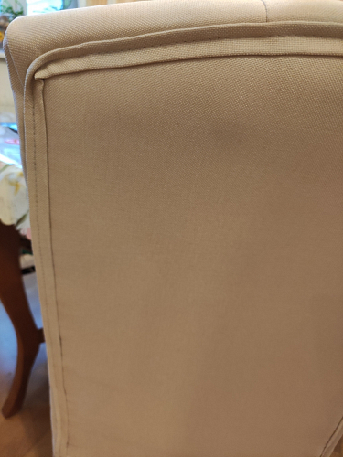 Стул деревянный Menson dark walnut / fabric cream line фото покупателя 6