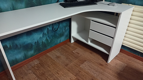 Стол письменный СПм-25 правый венге фото покупателя 9