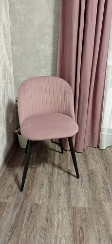 Стул на металлокаркасе Gabi 1 light purple / black фото покупателя 320