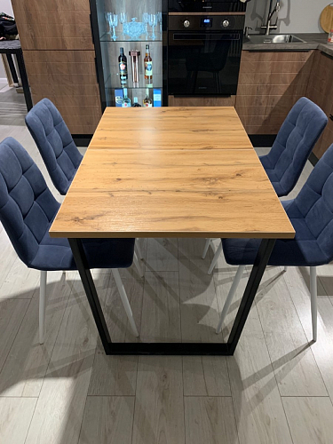 Стол Лота Лофт 120 32 мм бетон / черный матовый фото покупателя 498