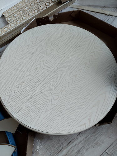 Деревянный стол Павия крем / золотая патина фото покупателя 5