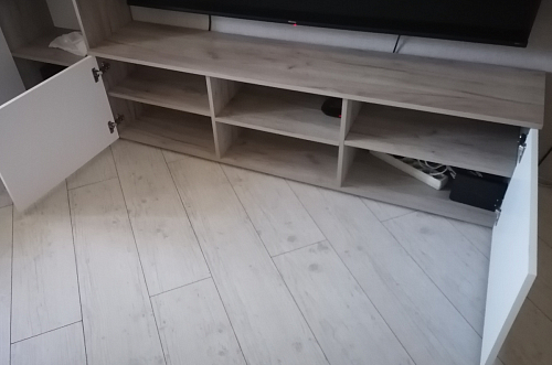 Модульная гостиная Алетра дуб крафт серый / глянец белый комплектация 1 фото покупателя 2