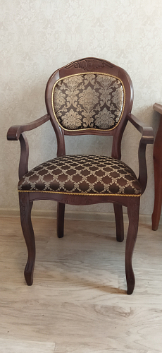 Деревянный стул Лауро патина золото / бежевый тесьма 11 фото покупателя 7