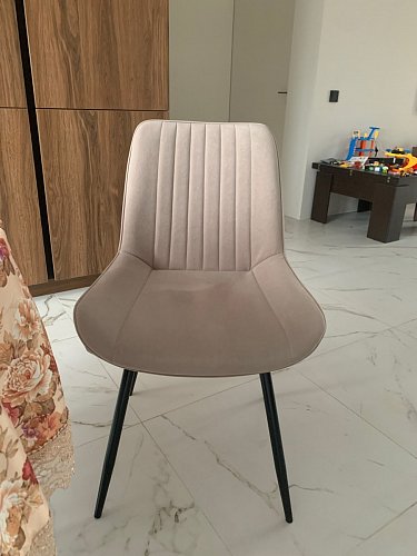 Стул на металлокаркасе Седа К латте / черный фото покупателя 275