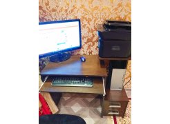 Компьютерный стол Джаз-24 левый венге фото покупателя 54