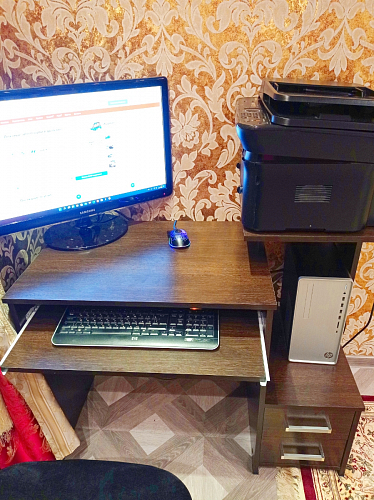 Стол компьютерный Джаз-24 правый венге фото покупателя 64