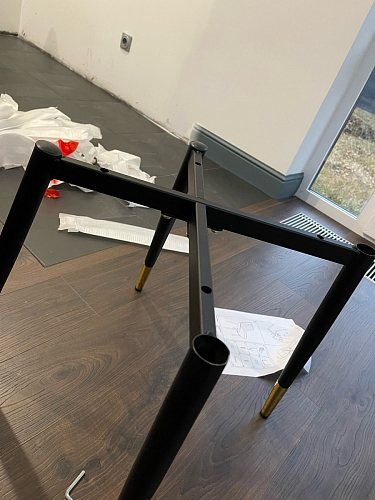 Стул на металлокаркасе Seda 1 latte / black / gold фото покупателя 27