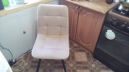 Стул на металлокаркасе Чилли зеленый / черный фото покупателя 758