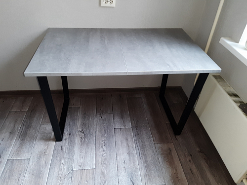 Стол раскладной Лота Лофт 120 25 мм юта / черный матовый фото покупателя 164