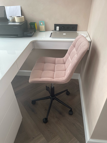 Компьютерное кресло Честер экокожа бежевая / белый фото покупателя 41