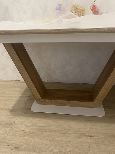 Стол Иматра 140 белый / дуб вотан фото покупателя 11