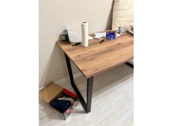 Стол Лота Лофт 120 25 мм сабия / черный матовый фото покупателя 333