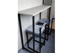 Барная стойка Дилан Лофт 120х40х90 бетон светлый фото покупателя 1