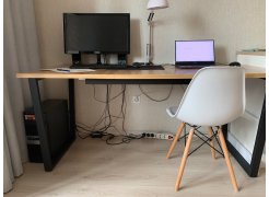 Стол Лота Лофт 120 25 мм сабия / черный матовый фото покупателя 873