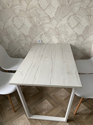 Деревянный стол Лота Лофт 140х80 дуб крафт табачный / черный матовый фото покупателя 666