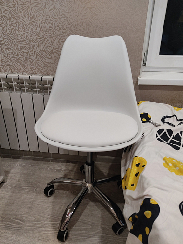 Компьютерное кресло Kolin с подушкой clear / white фото покупателя 94