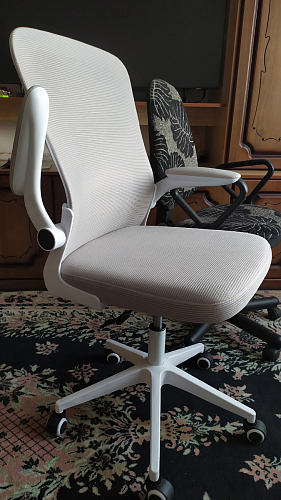 Компьютерное кресло Konfi gray / blue / white фото покупателя 123