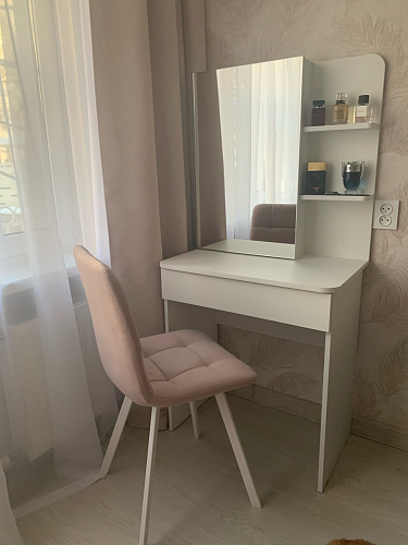 Стул на металлокаркасе Чилли К черный / зеленый фото покупателя 596