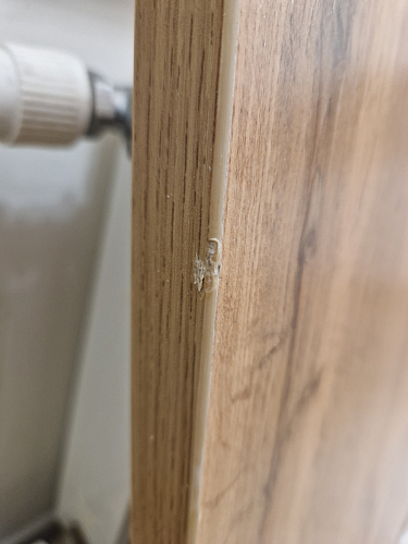 Деревянный стол Лота Лофт 120х75 белый матовый / дуб крафт золотой фото покупателя 570