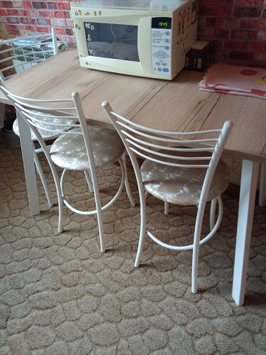 Стол Тринити Лофт 120 25 мм черный матовый / юта фото покупателя 143