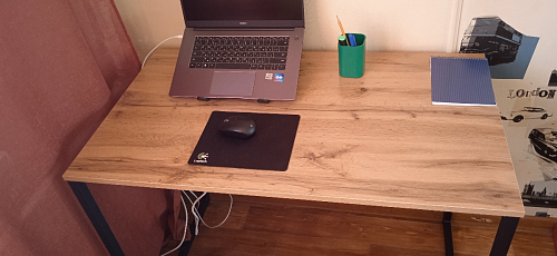 Письменный стол Клер Лофт черный матовый / бетон фото покупателя 45