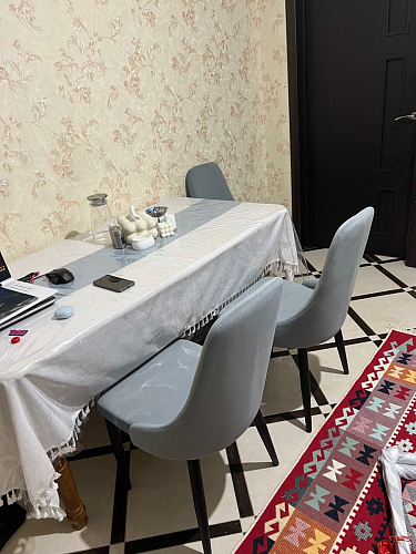 Стул на металлокаркасе Kora green / black фото покупателя 375