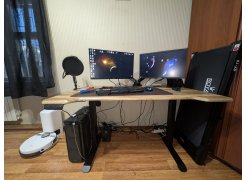 Компьютерный стол Маркос 140х80 зеленый / черный фото покупателя 27