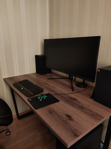 Деревянный стол Лота Лофт 140х80 черный матовый / бетон светлый фото покупателя 797