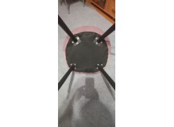 Стул на металлокаркасе Gabi 1 бежевый / черный с серебряными наконечниками фото покупателя 434