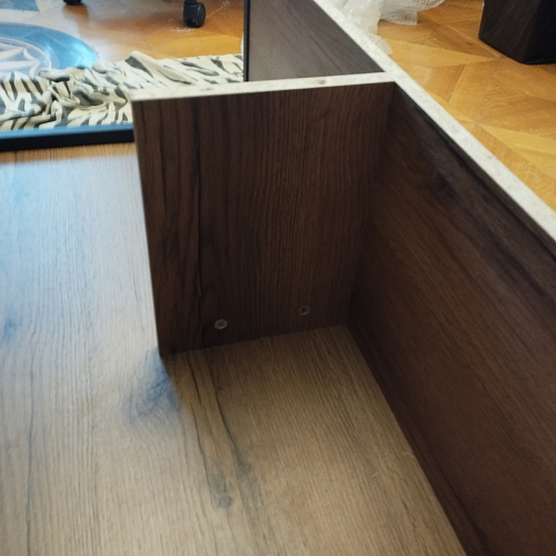 Письменный стол Клер Лофт дуб делано темный / черный матовый фото покупателя 15