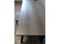 Стол Тринити Лофт 120 32 мм бетон / черный матовый фото покупателя 623