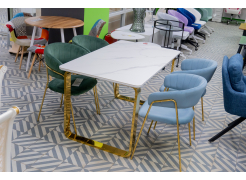 Стул Kamelia 1 голубой / синий / золотой из шоурума 1