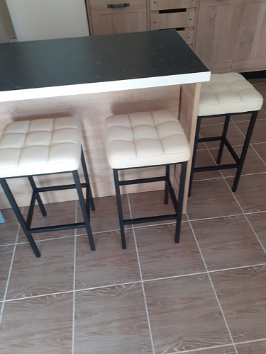 Полубарный стул Лофт мадера 20 / белый матовый фото покупателя 208