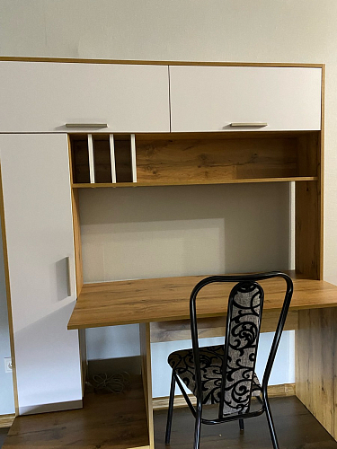 Письменный стол Лайт 03.243 дуб золотой (craft) / белый премиум фото покупателя 34