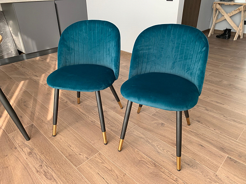 Стул на металлокаркасе Gabi gray / black фото покупателя 35