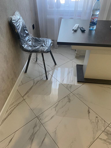 Стул на металлокаркасе Чилли светло-серый / белый каркас фото покупателя 685