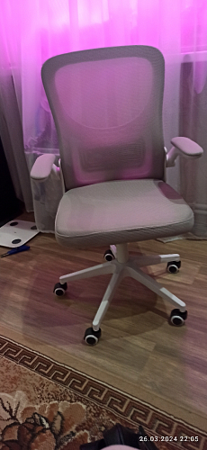 Компьютерное кресло Konfi dark gray / pink / white фото покупателя 165