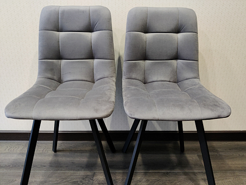 Стул на металлокаркасе Чилли черный / зеленый фото покупателя 728