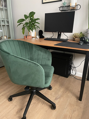 Компьютерное кресло Тибо confetti chocolate / белый фото покупателя 49