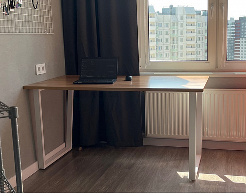 Деревянный стол Лота Лофт 120x75 дуб крафт табачный / черный матовый фото покупателя 539