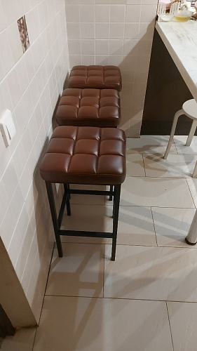 Барный стул Лофт линкольн белый / белый матовый фото покупателя 5